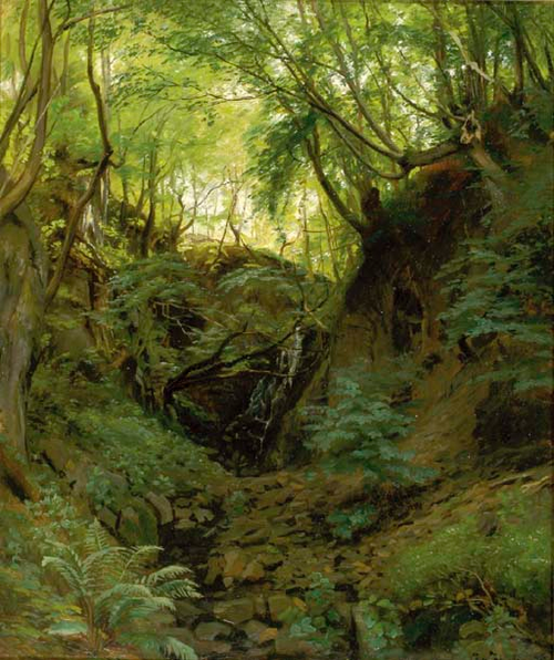 A wooded glade., 1890, Christian Zacho