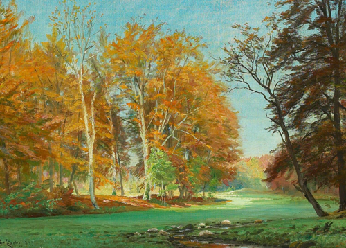 A glade in the woods., 1899, Christian Zacho