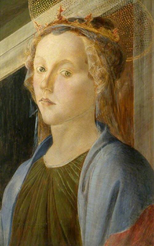 Head of Saint Catherine (after Sandro Botticelli), , Christiana Herringham