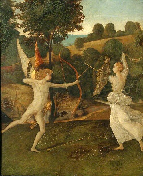 A Battle of Love and Chastity (after Gherardo di Giovanni del Fora), 1893, Christiana Herringham