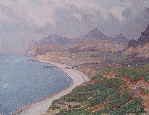 A Coastal View Porth y Nant, Lleyn, 1912, Christopher Williams