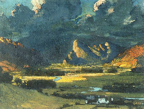 Cader Idris and Bird Rock, 1913, Christopher Williams