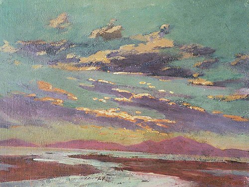 Sunset from Barmouth, 1913, Christopher Williams