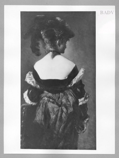 Portrait of a Lady with low-neck, 1869, Hans Makart