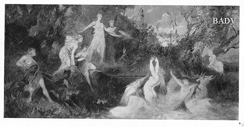 Diana with her maids, 1879, Hans Makart
