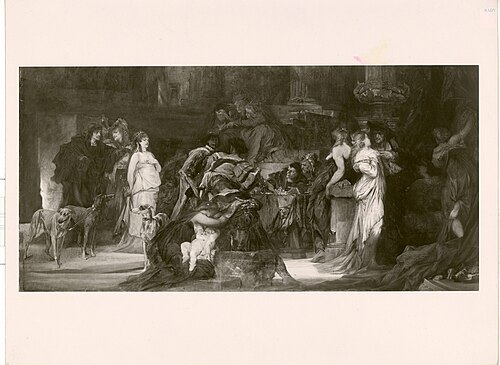 Dramatical scene, 1868, Hans Makart