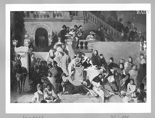 sketch for a party-scene, 1865, Hans Makart