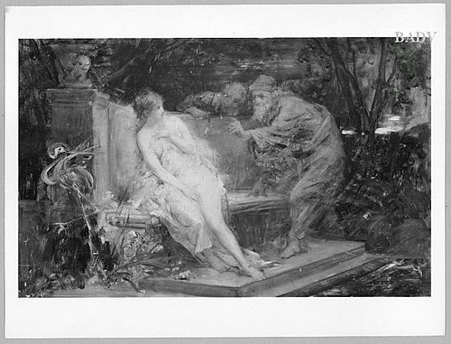 Suzanne and the 2 eldermen, 1865, Hans Makart