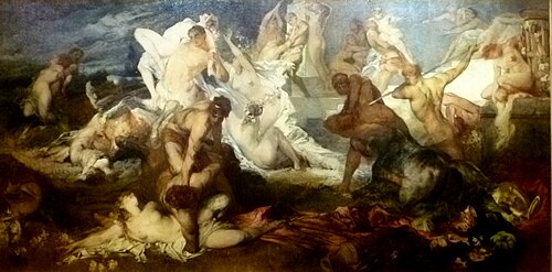 The Battle of Lapiths and Centaurs, 1878, Hans Makart