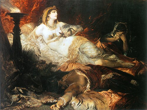 La Mort de Cléopâtre, 1875, Hans Makart
