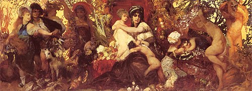 Abundantia. Les Dons de la terre, 1870, Hans Makart