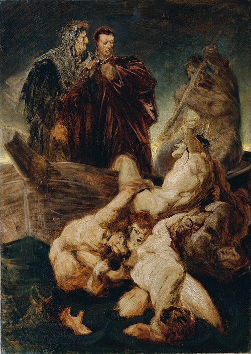 Dante und Vergil im Inferno, 1864, Hans Makart