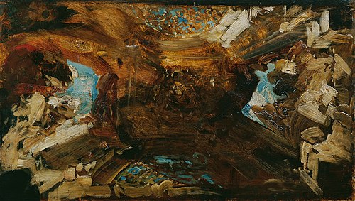 Farbskizze zum Plafond "Die vier Weltteile", 1870, Hans Makart