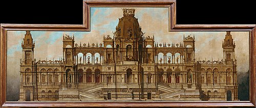 Entwurf für einen Palast: Fassade, 1883, Hans Makart