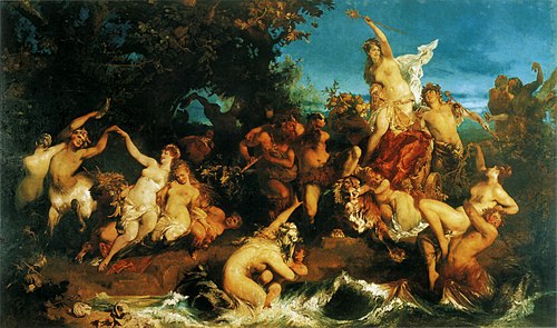Bacchus and Ariadne, 1873, Hans Makart