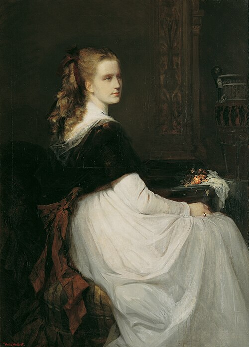 Porträt Eugenie Scheuffelen, 1867, Hans Makart