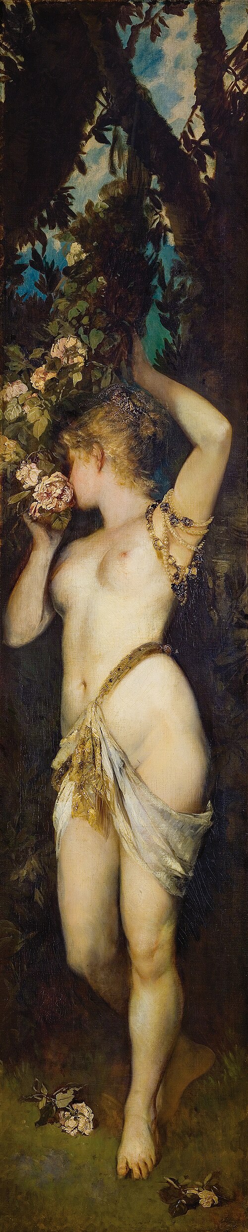 The five senses: smell, 1850, Hans Makart