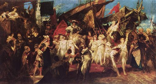 Der Einzug Karls V. in Antwerpen, 1875, Hans Makart