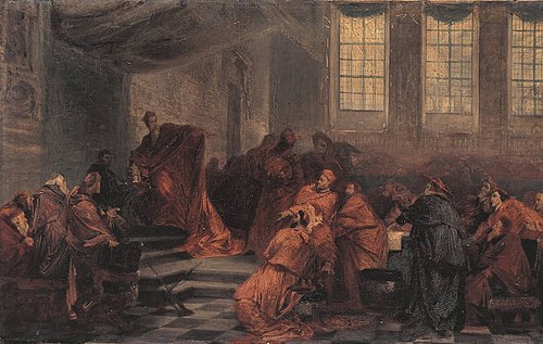 Das Konklave, 1864, Hans Makart