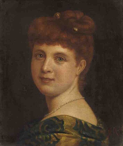 Bildnis einer Frau, 1857, Hans Makart