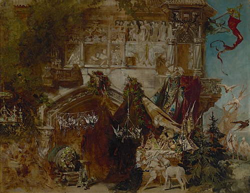 Die Jagdburg, , Hans Makart