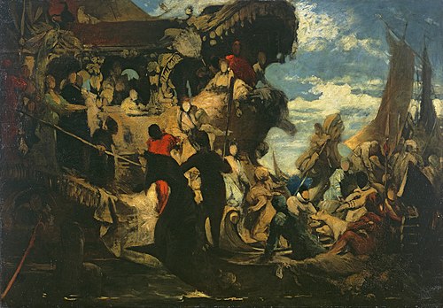 Venedig huldigt Catarina Cornero, 1872, Hans Makart