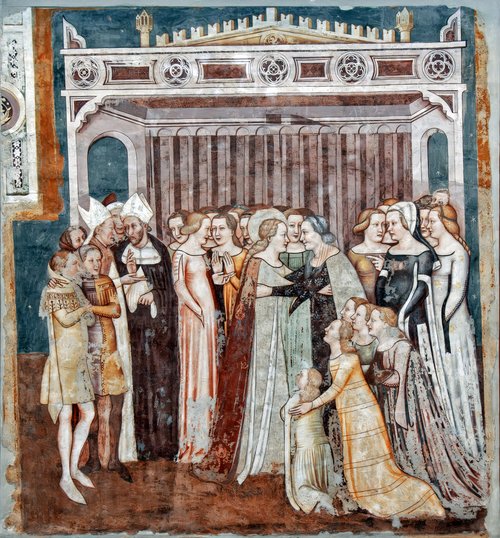 L'adieu d'Ursule à sa mère (Histoires de Sainte Ursule), , Tomaso da Modena