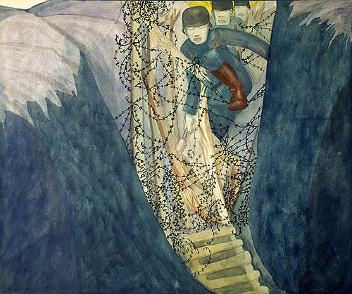Raid on Our Trench, 1919, Claggett Wilson