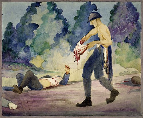 Stragglers--French Wounded in the Retreat of Chateau-Thierry, 1919, Claggett Wilson