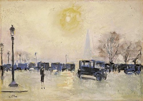 Paris, Sunrise, 1928, Lesser Ury
