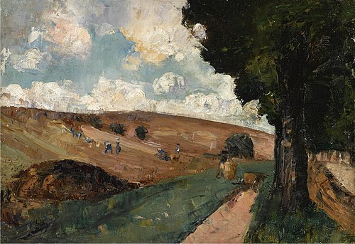 Field workers in Thuringa, 1911, Lesser Ury