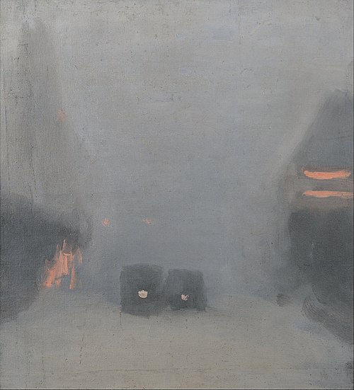 Passing trams, 1931, Clarice Beckett