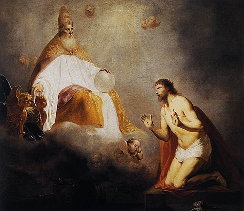 God Inviting Christ to Sit on the Throne at His Right Hand, 1645, Pieter De Grebber