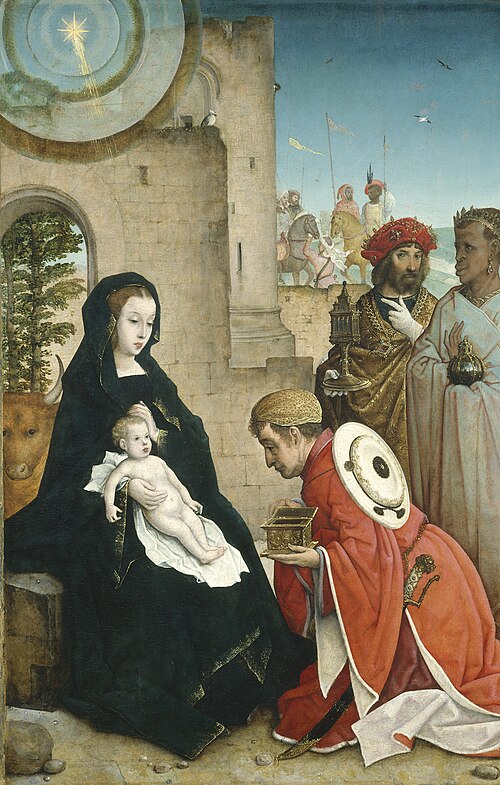L'Adoration des mages, 1508, Juan de Flandes
