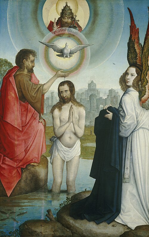 The Baptism of Christ, 1508, Juan de Flandes