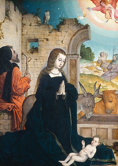 The Nativity, 1508, Juan de Flandes