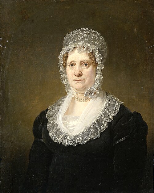 Portrait of Sara de Haan, Widow of the Amsterdam Underwriter Cornelis Hartsen, 1826, Jan Willem Pieneman