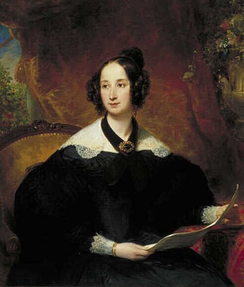 Portrait of Elizabeth Margaretha Craeyvanger-Swillens, 1836, Jan Willem Pieneman