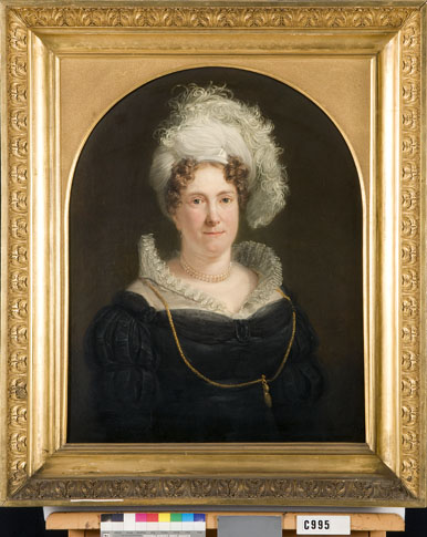 Portrait of a woman, probably Hendrika Wilhelmina Duvergé (1792-1826), 1821, Jan Willem Pieneman
