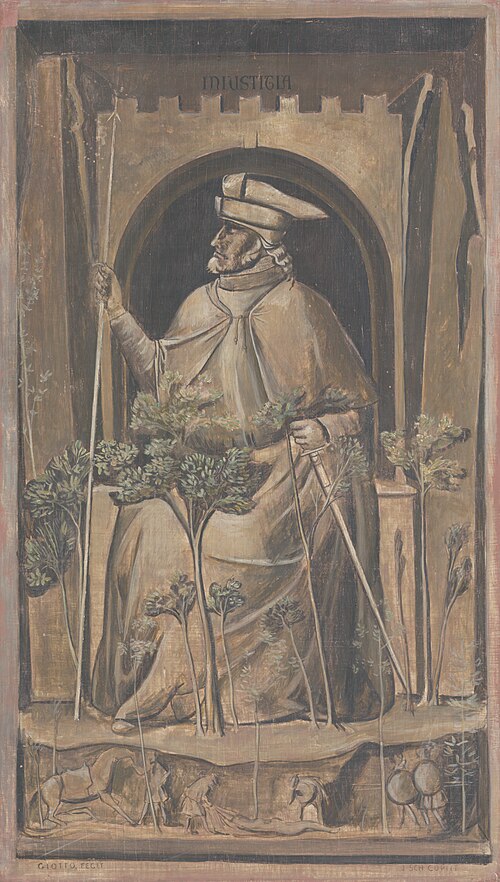 Alegória neprávosti, 1910, Július Schubert