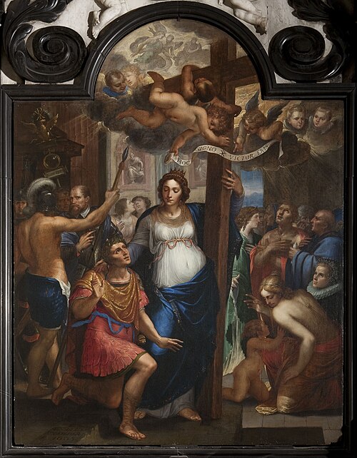 Emperor Constantine the Great venerates the Holy Cross, 1605, Wenceslas Cobergher