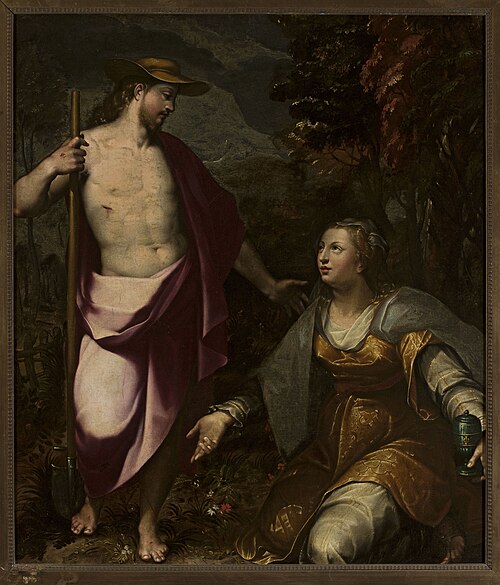 Christ comme jardinier et Marie-Madeleine., 1601, Wenceslas Cobergher