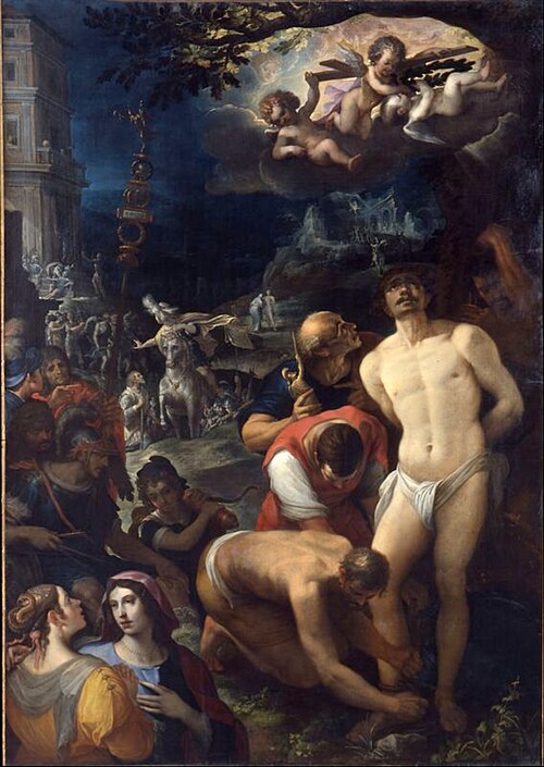 Les apprêts du martyre de saint Sébastien, 1599, Wenceslas Cobergher