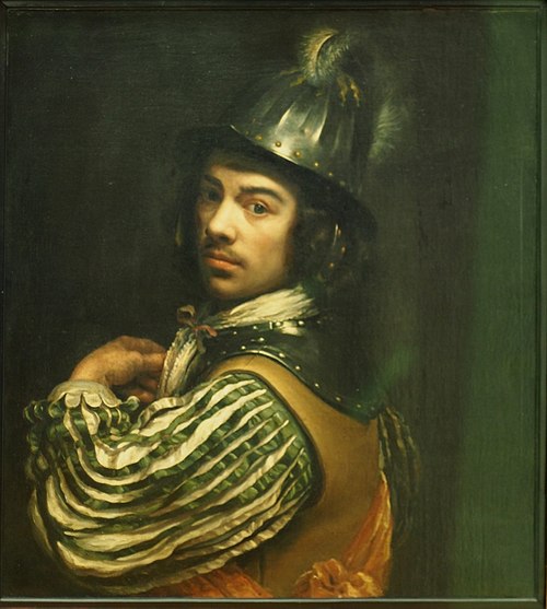 Selbstporträt mit Helm, 1655, Wallerant Vaillant