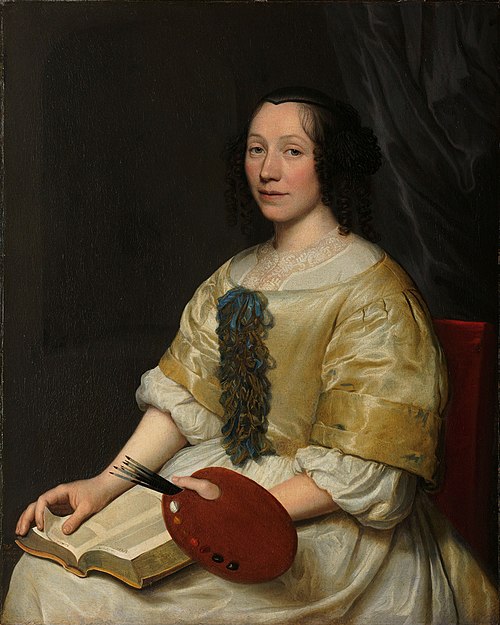 Portrait de Maria van Oosterwijck, 1671, Wallerant Vaillant