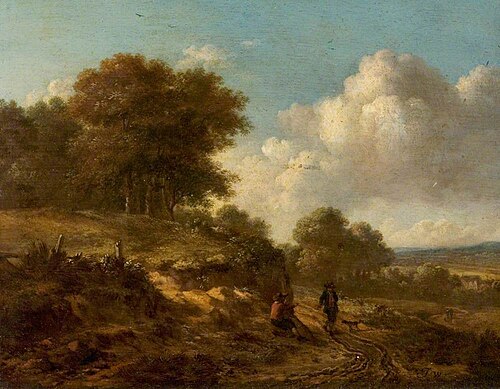 Landscape with Peasants and a Dog, , Jan Wijnants