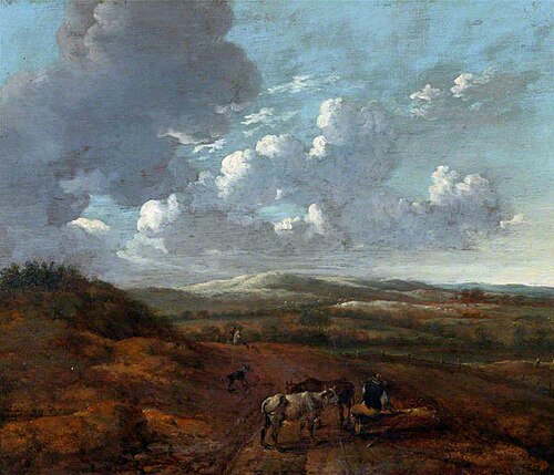 Landscape with Cattle and Herdsmen Seated on a Log, , Jan Wijnants
