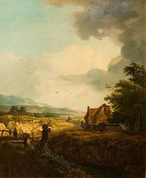 Landscape with an Inn, 1835, Jan Wijnants