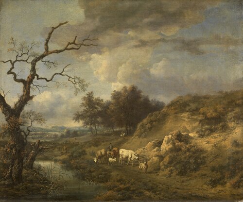 Landschap met vee, , Jan Wijnants