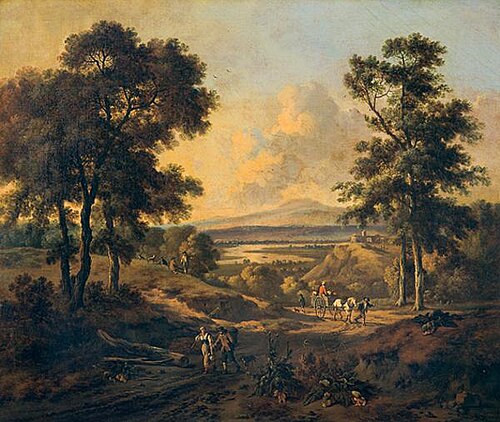 Landscape with Figures, 1665, Jan Wijnants